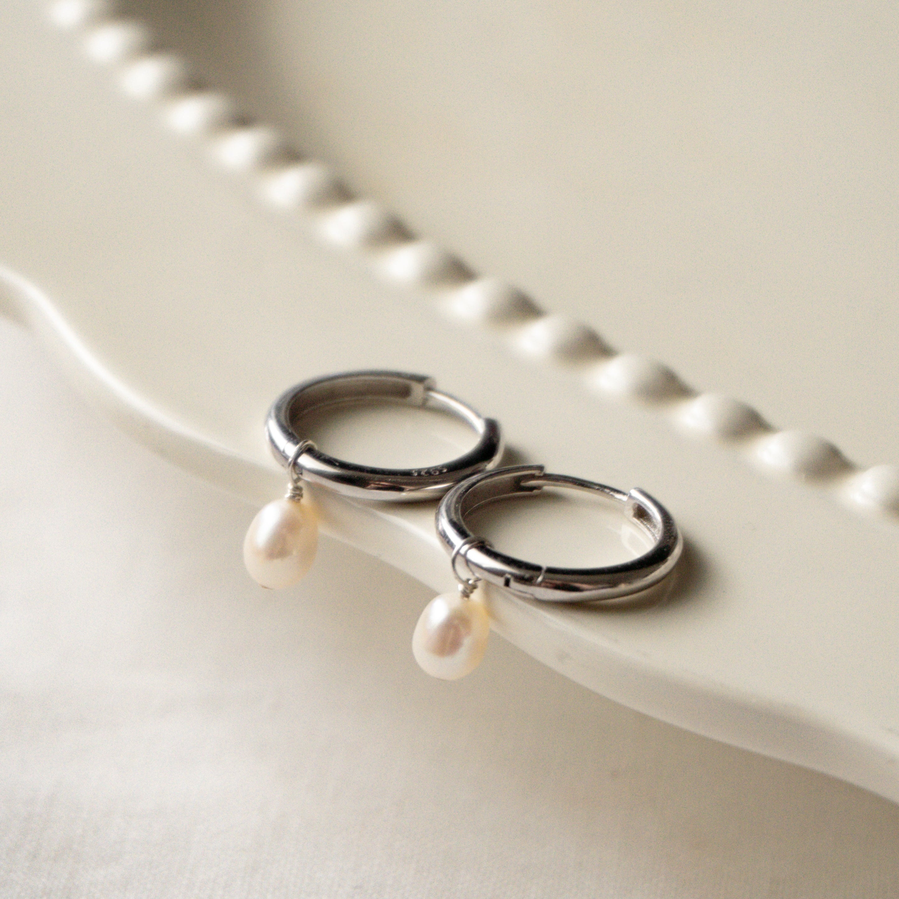 Natalie Pearl Hoop