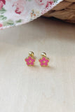 Flower Power Screw Back Earrings