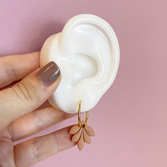 Petal Hoop Earrings