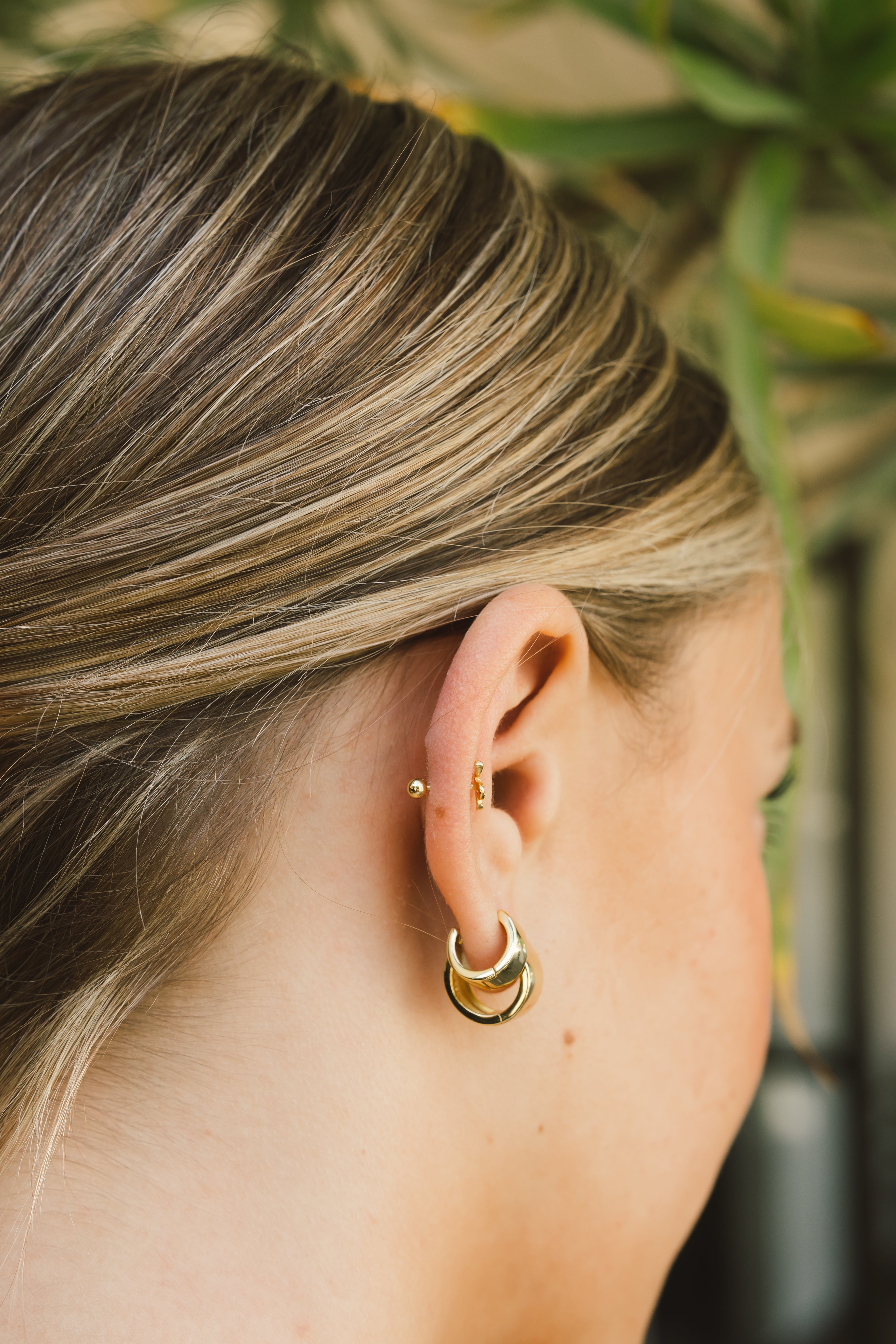 Snake Screw Back Earrings