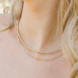 Gold Beaded Necklace