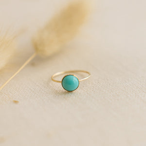 Medium Turquoise Ring 8mm