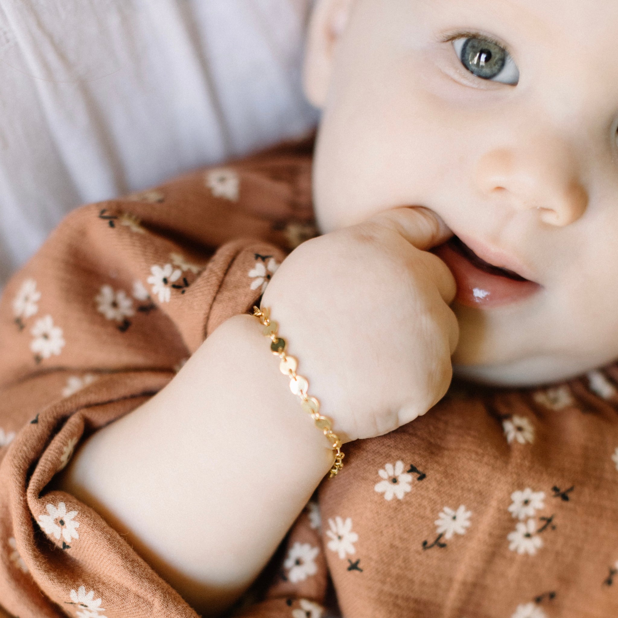 Gold Pearl Bracelet by Grow-With-Me® - BeadifulBABY