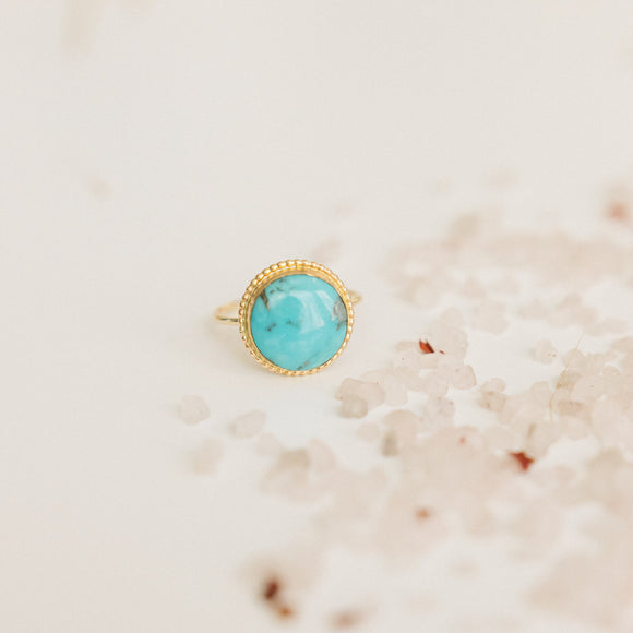 Large Turquoise Ring 12mm
