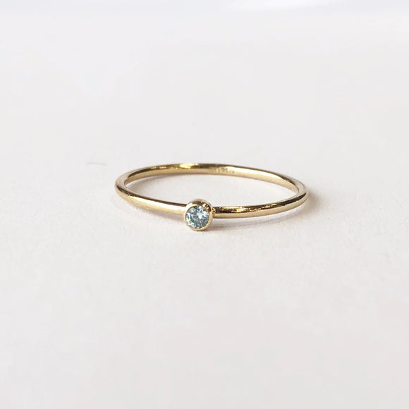 March Birthstone Ring