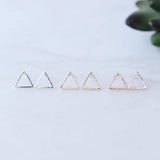 Open Triangle Earrings