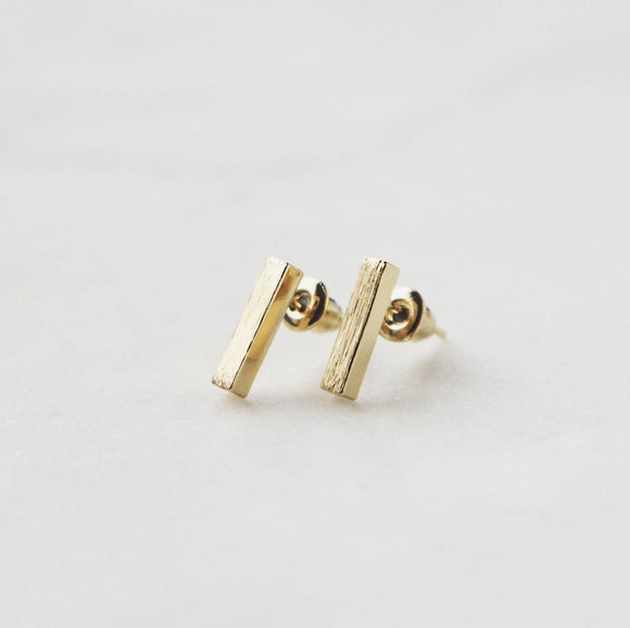 Thick Vertical Bar earrings