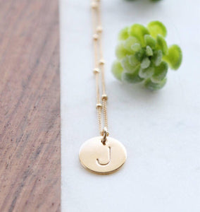 Satellite Circle Charm Necklace