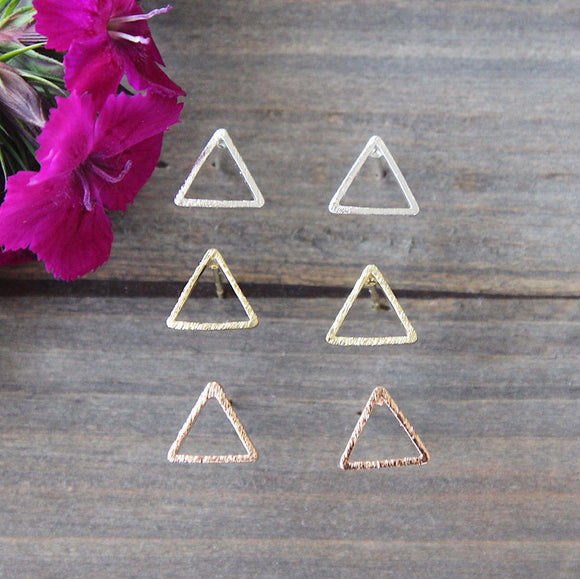 Open Triangle Earrings