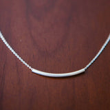 Trendy Tube Necklace/ Great for Layering