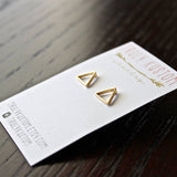 Open Triangle Earrings