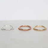 Gold Filled/Sterling Silver/Rose Gold Filled Band Ring