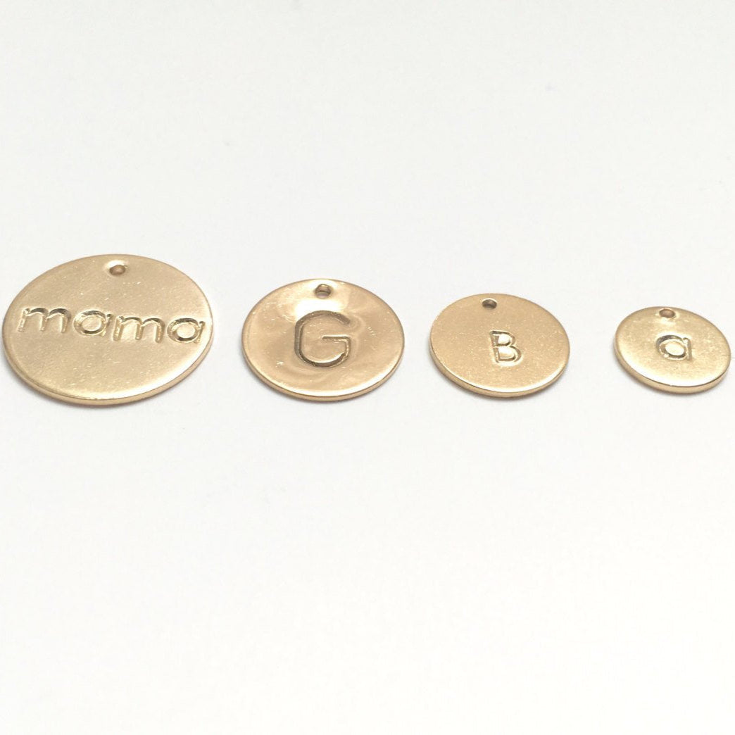 Circle Charms – Sold Individually (Chain Not Included)