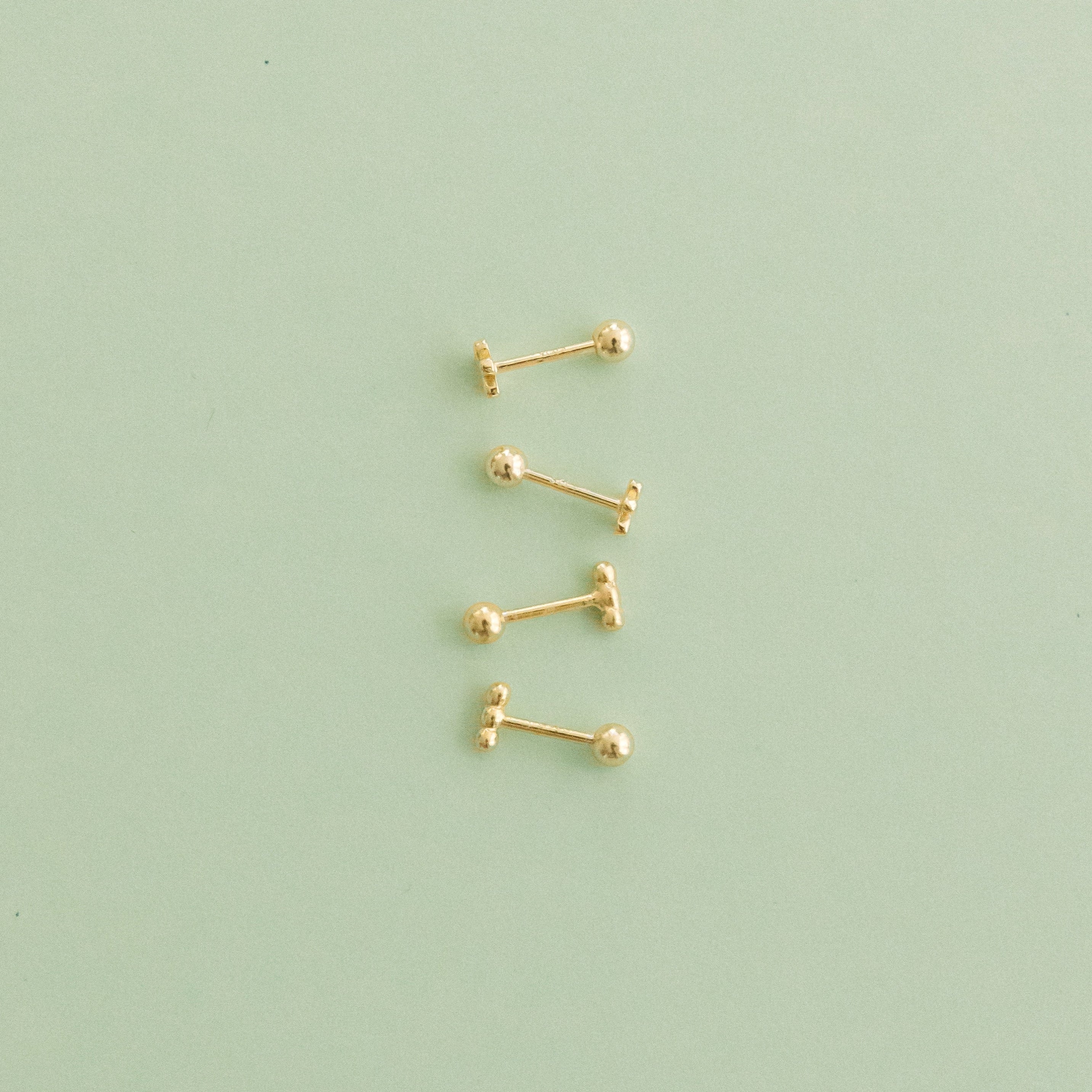 Flower Screw Back Earrings